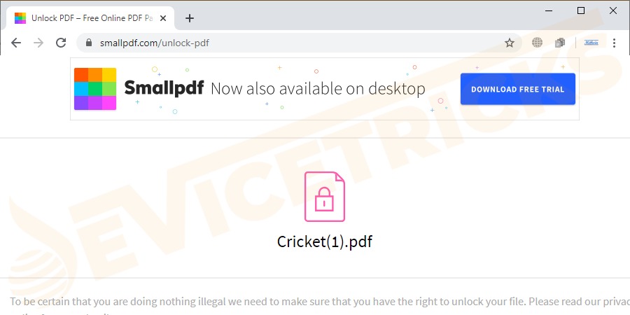 upload the password-protected file