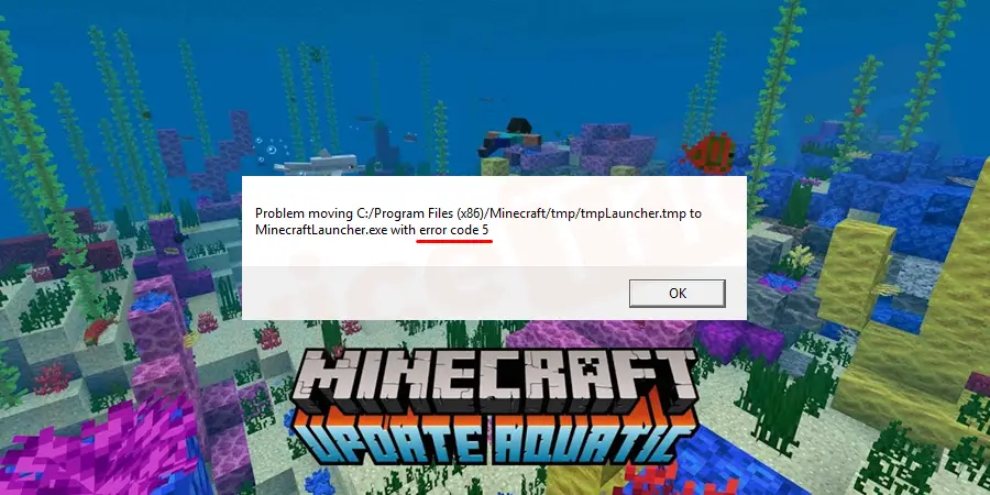 What is Minecraft Error Code 5 in Windows?