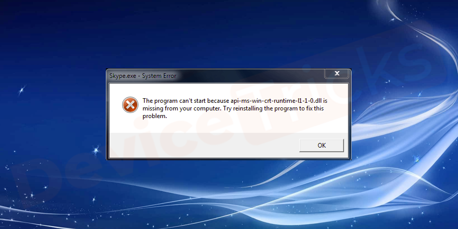 What is "api-ms-win-crt-runtime-l1-1-0.dll"?