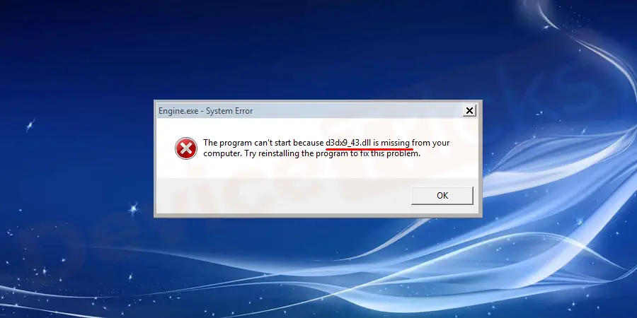 How to Fix D3dx9_43.dll Missing or Not Found Error on Windows?