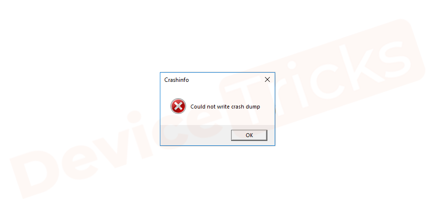 How to fix Wolfenstein 2 could not write carsh dump ?