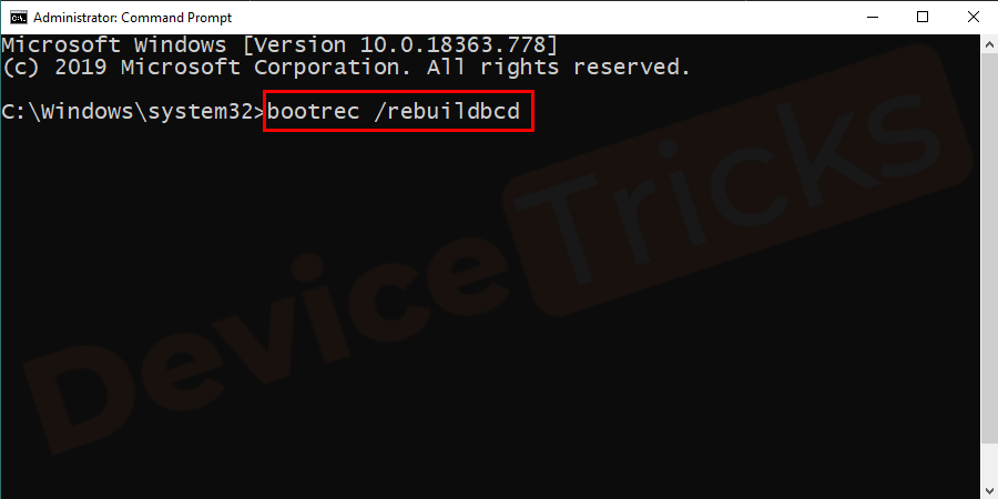 bootrec commands