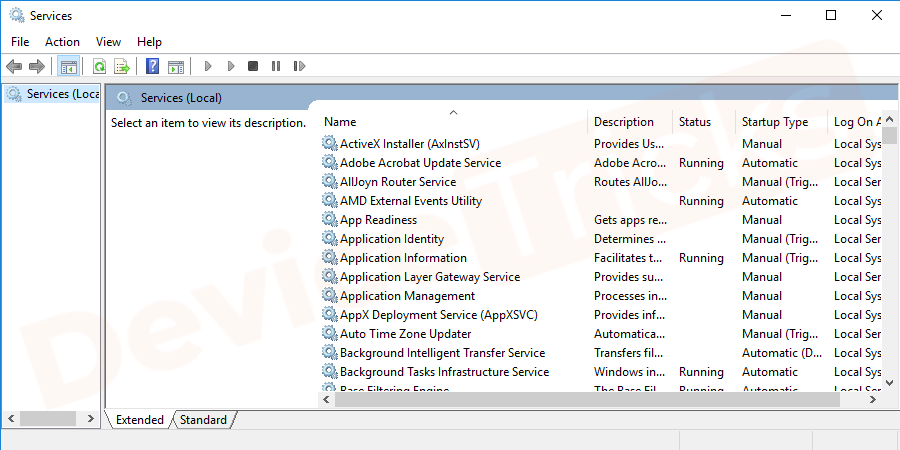 feature the services of the Windows