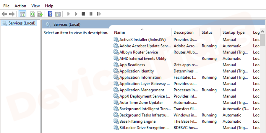 Thereafter, a new window will open and it will show the list of applications.