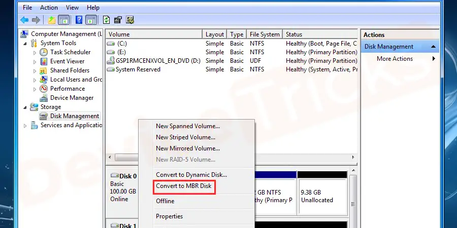 Open Windows PE, and set Local disc (C) as MBR. And then Restart your system.