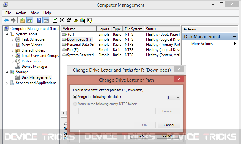 Guide to Change the Drive Letter to fix "The File or Directory is Corrupted and Unreadable Error".