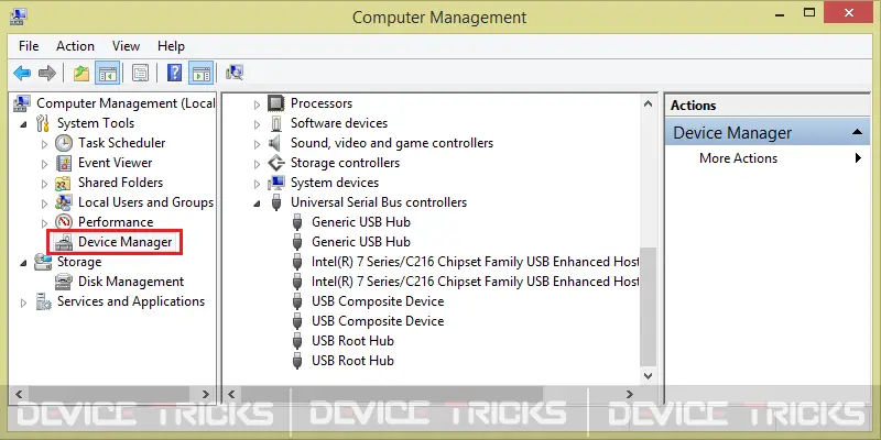 Open device manager