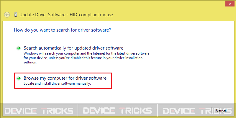 How to fix Device not migrated on Windows 10? Browse my computer for driver software
