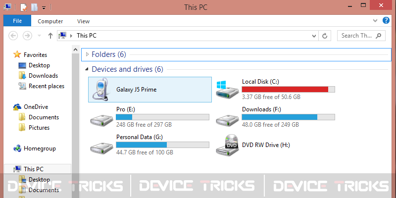 Quick Format the Peripheral Drive