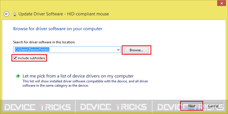 How to fix Device not migrated on Windows 10? choose the location of your .exe file