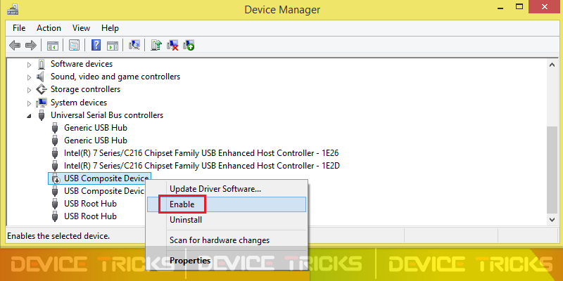 How to fix Device not migrated on Windows 10? Right-Click on the disabled driver and thereafter click on Enable