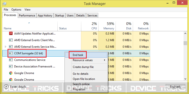 How to fix "COM Surrogate has stopped working" Error ?