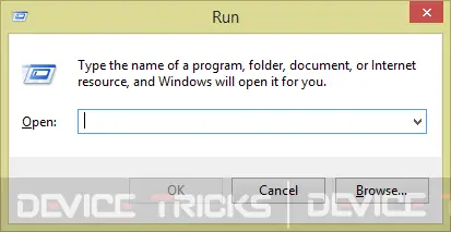 Go to start menu and run command window