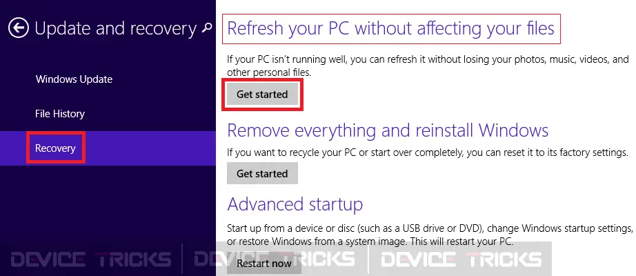  Actualisez votre PC sans affecter vos fichiers