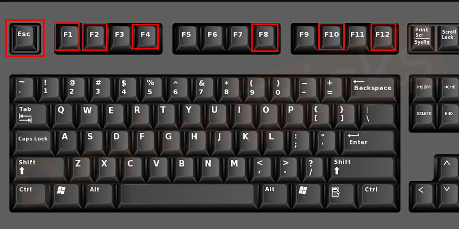 Check for the BIOS settings