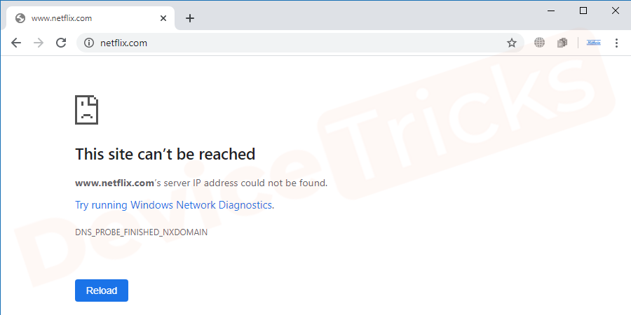 Try opening the Netflix website