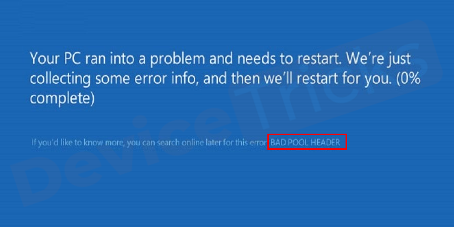 What is Windows Bad Pool Header (Error Code 0x00000019)?