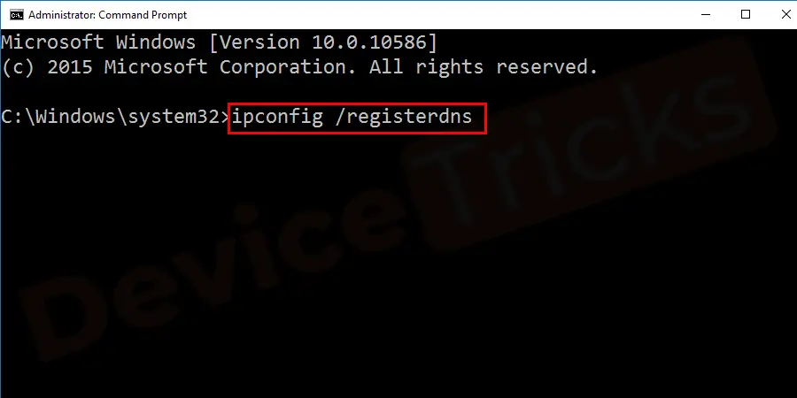 ipconfig /registerdns