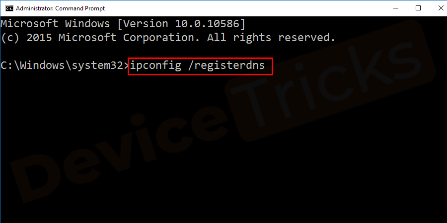 ipconfig /registerdns