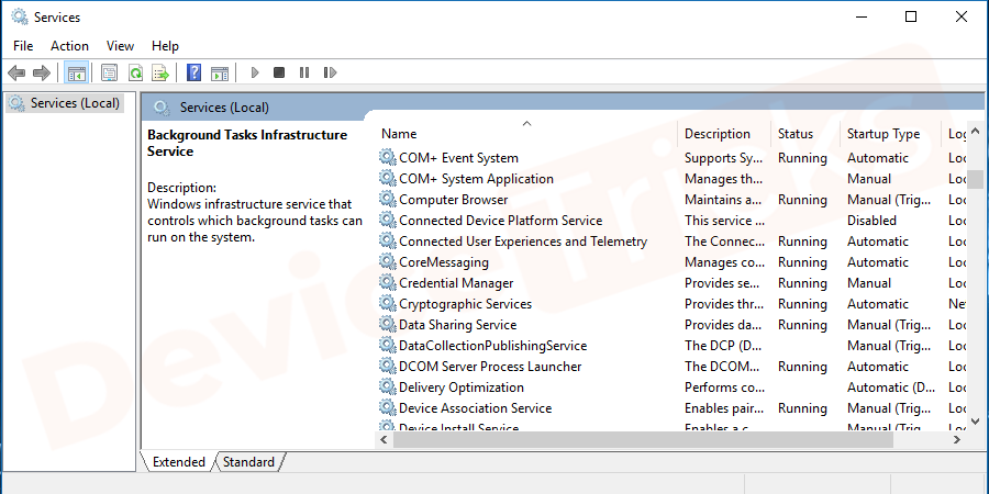 Soon, the Services page will open and will fetch the list of processes, you need to select CDPUserSvc_3e1f2 if available there, and then double-click on it.