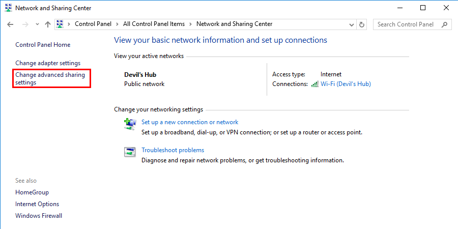 Turn On Network Discovery to fix the error"The network path was not found"