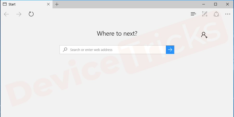 Open the ‘Edge’ browser from Windows.