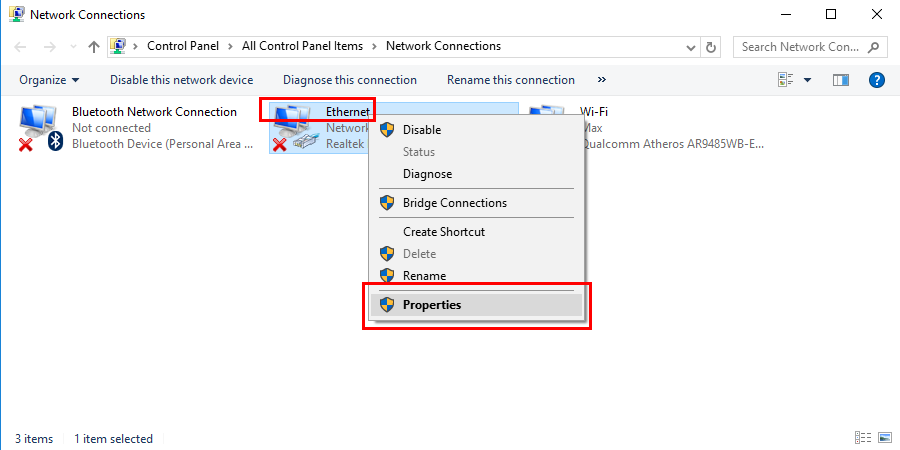 Reset TCP/IP to fix error code 0x80070035