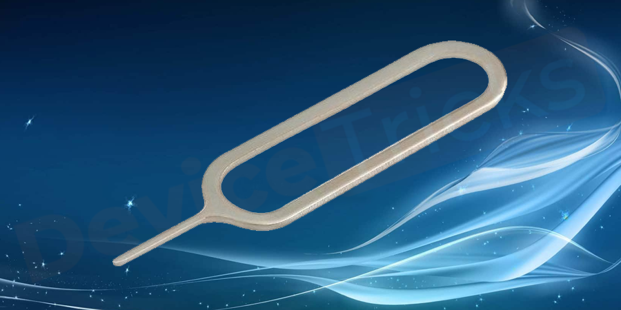 Take a paperclip or a sim ejector pin.