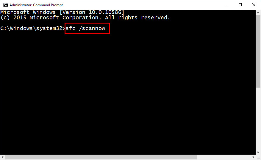 Run the SFC scan to fix 0x80070035 error code