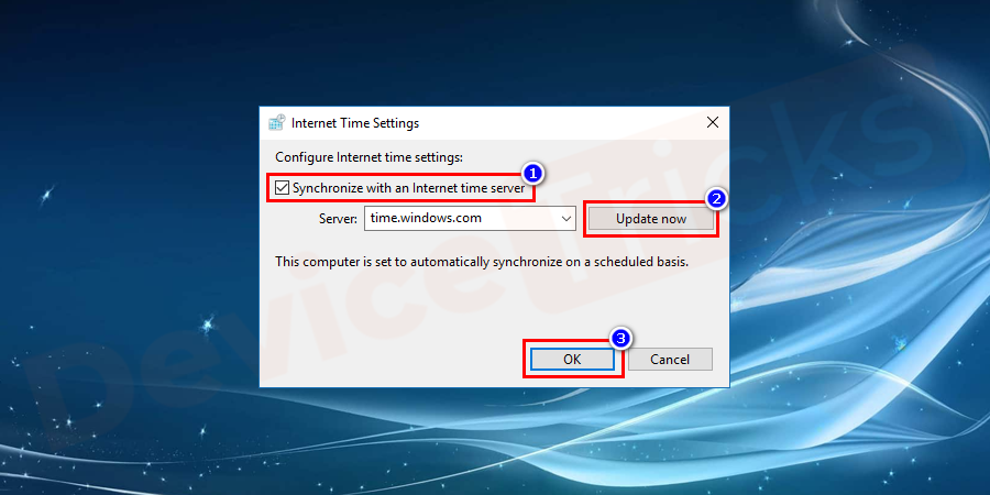 And then click on the ‘Update now’ button located in the server section.