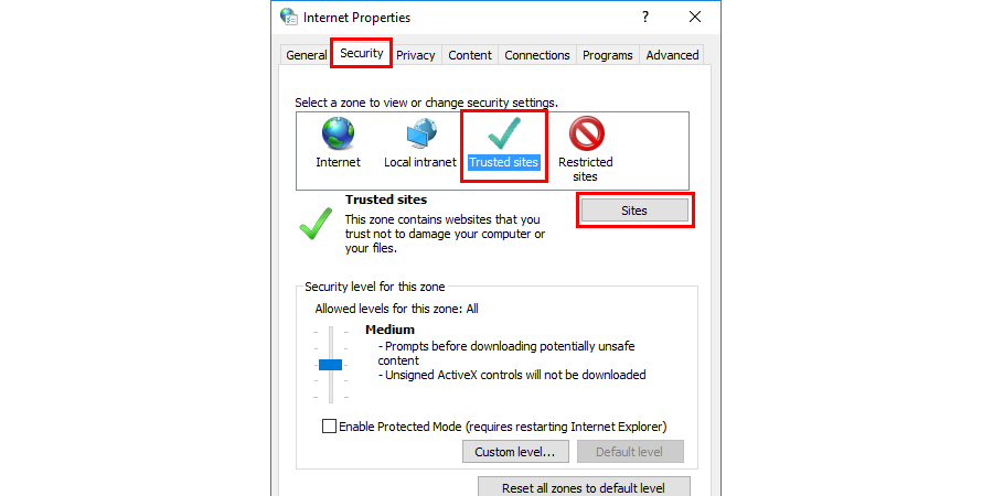 Whitelist the Windows Update servers to Fix the Error code: 0x80070035