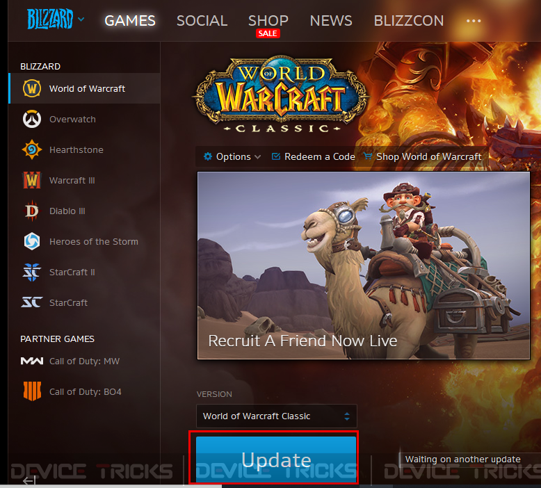 How to Fix World of Warcraft Error 132 Fatal Exception?