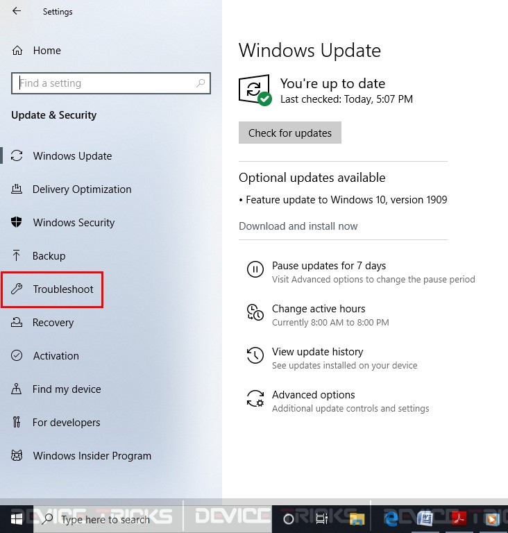 Run Windows Troubleshooter to fix Cortana not responding Issue