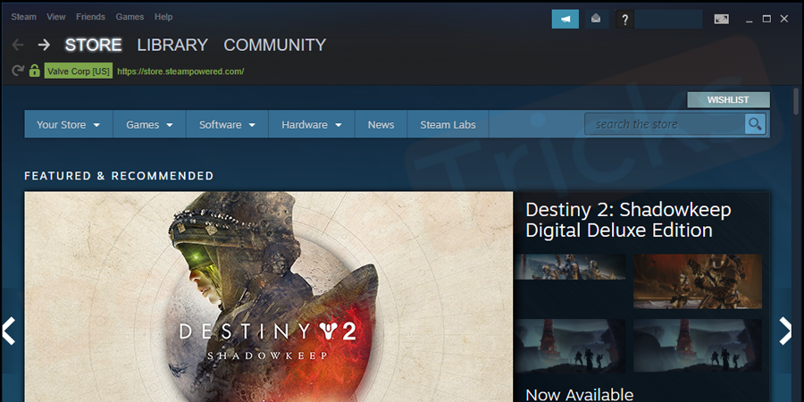 Launch Steam.