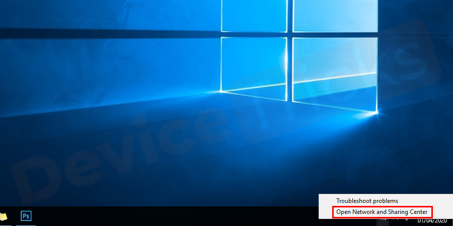 Now, click on ‘Wi-Fi’ or ‘Ethernet’ from which you are connected and further click on ‘Network and Internet Settings’.
