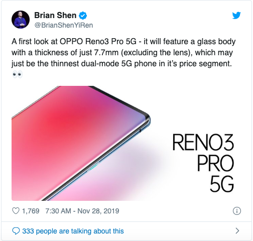 Oppo Reno 3