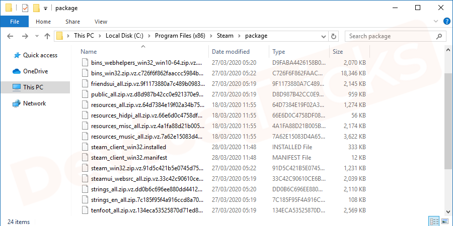 After entering into the Package folder, if you will get the beta file then your job is to delete it and then launch the Steam. However, if you didn’t find such a file, it means you are accessing the public release version of Steam.