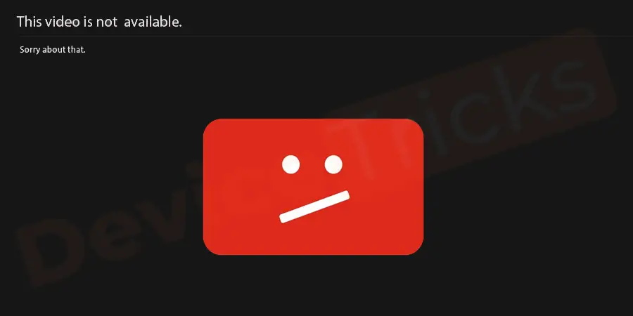 This video is unavailable on YouTube