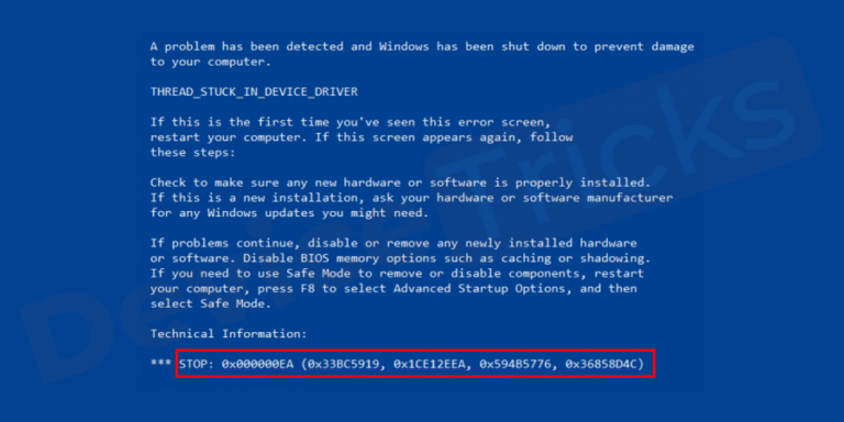 thread stuck in device driver windows 10 fix thread stuck in device driver windows 10 fix