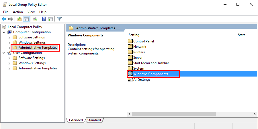 Windows Components