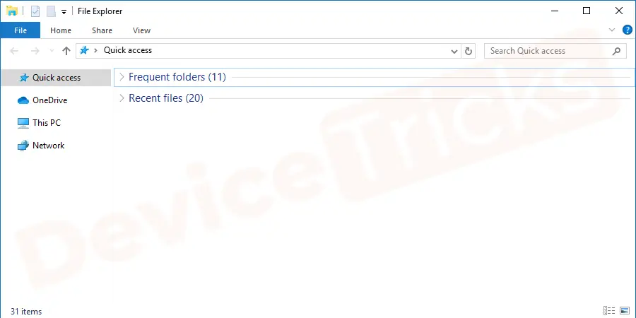 Press the Windows+E keys to open the File Explorer.