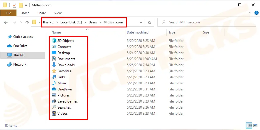 If the online recovery mode is not working, you still able to access files or folders that locked up in an account by going into c:\users and click on the associated folder. Follow the below images to get access to the files or folders of a locked up account.