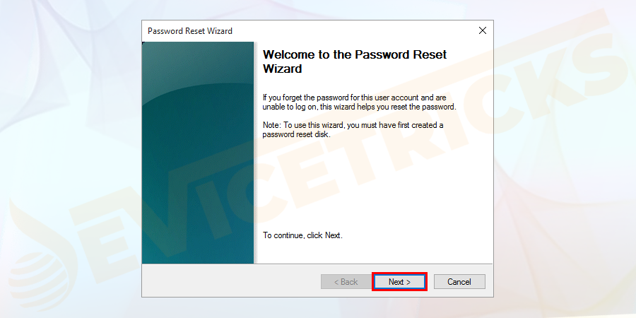 You will get a Window, click on the Next button.
