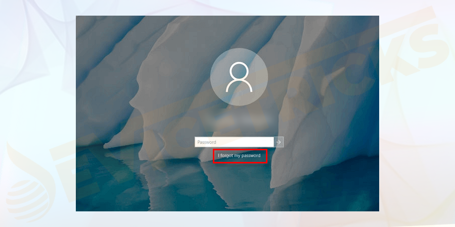 You are on the log–in the screen of Windows 10. If you don’t remember your password, click on “I forgot my password.”