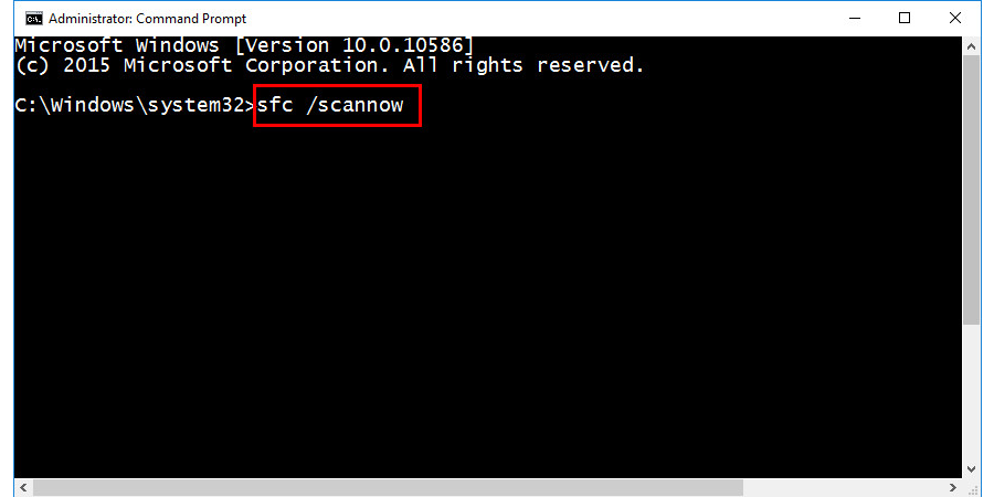 sfc /scannow
