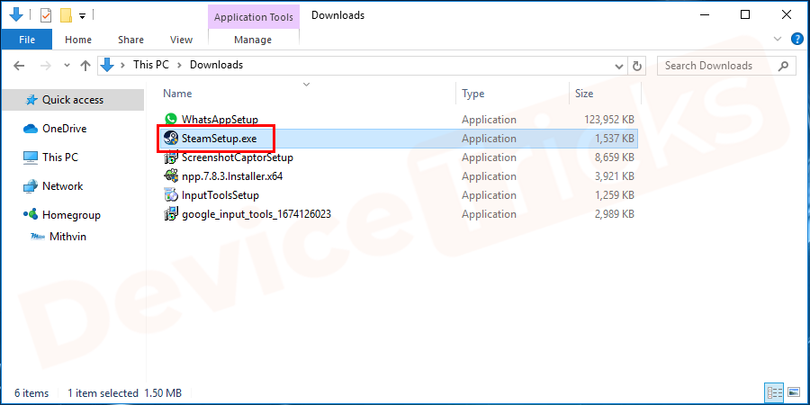 Restart steam and jump to the download folder