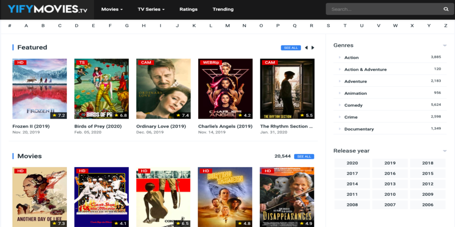 Free Movie Streaming site