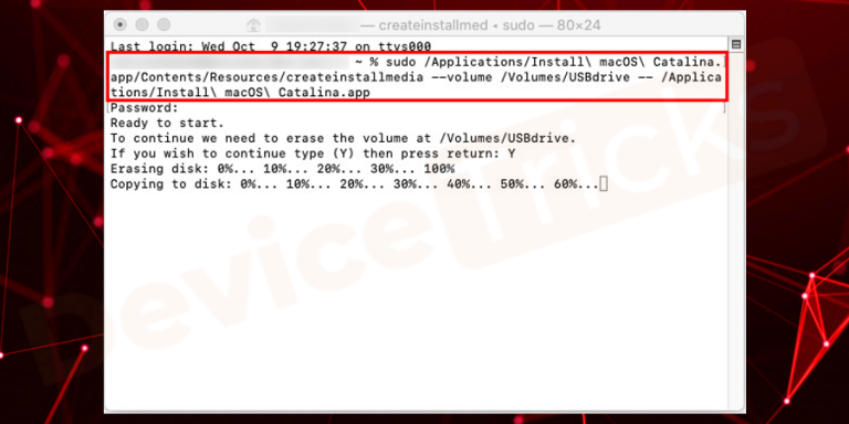 How to Create Bootable USB on macOS Catalina?  Device Tricks