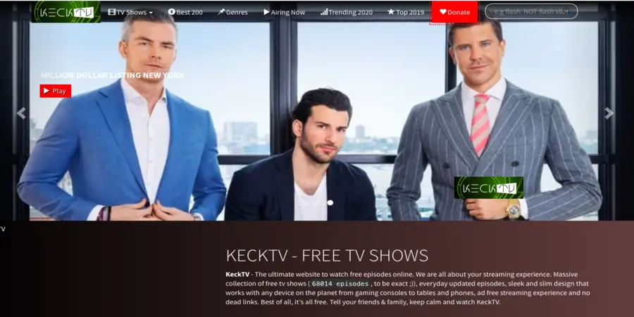 KeckTV to watch free tv shows online