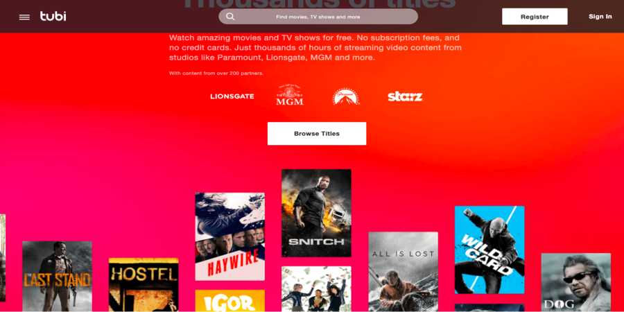 Tubi TV -Watch TV shows online Free